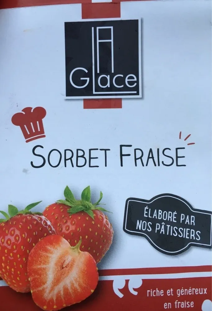 Sorbet fraise congele