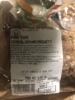 Pain pavé céréales amandes noisettes