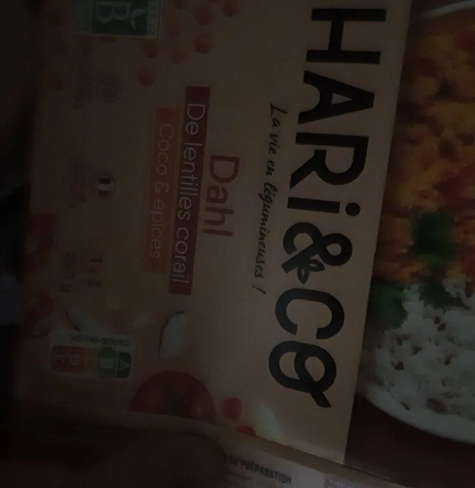 HARI&CO DAHL LENTILLES CORAIL  COCO ET EPICES