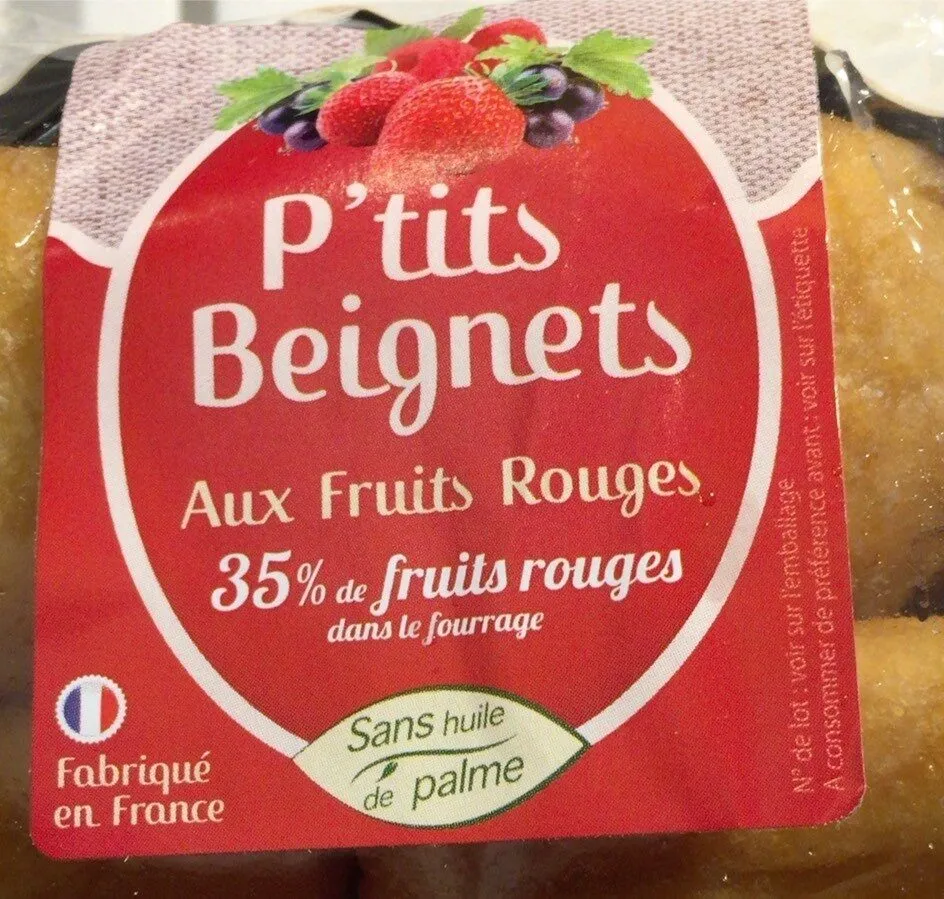 Mini beignets x 8 fruits rouges