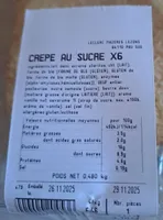 Crêpe au sucre
