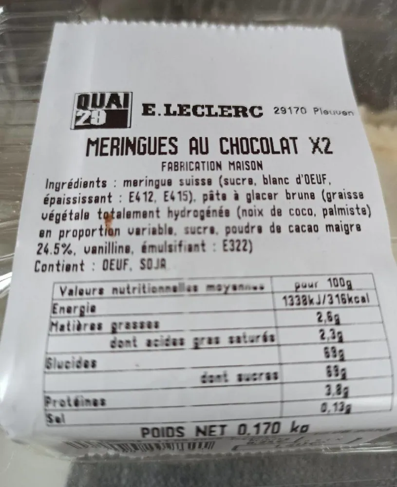 Meringue chocolat