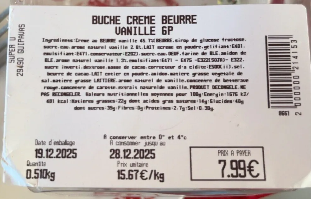 Buche Cremme Beurre