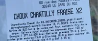 Choux Chantilly Fraise
