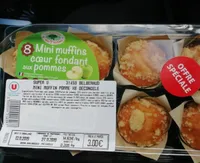 Mini muffins cœur fondant pomme