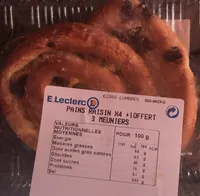 Pain raisin x4+1 offert