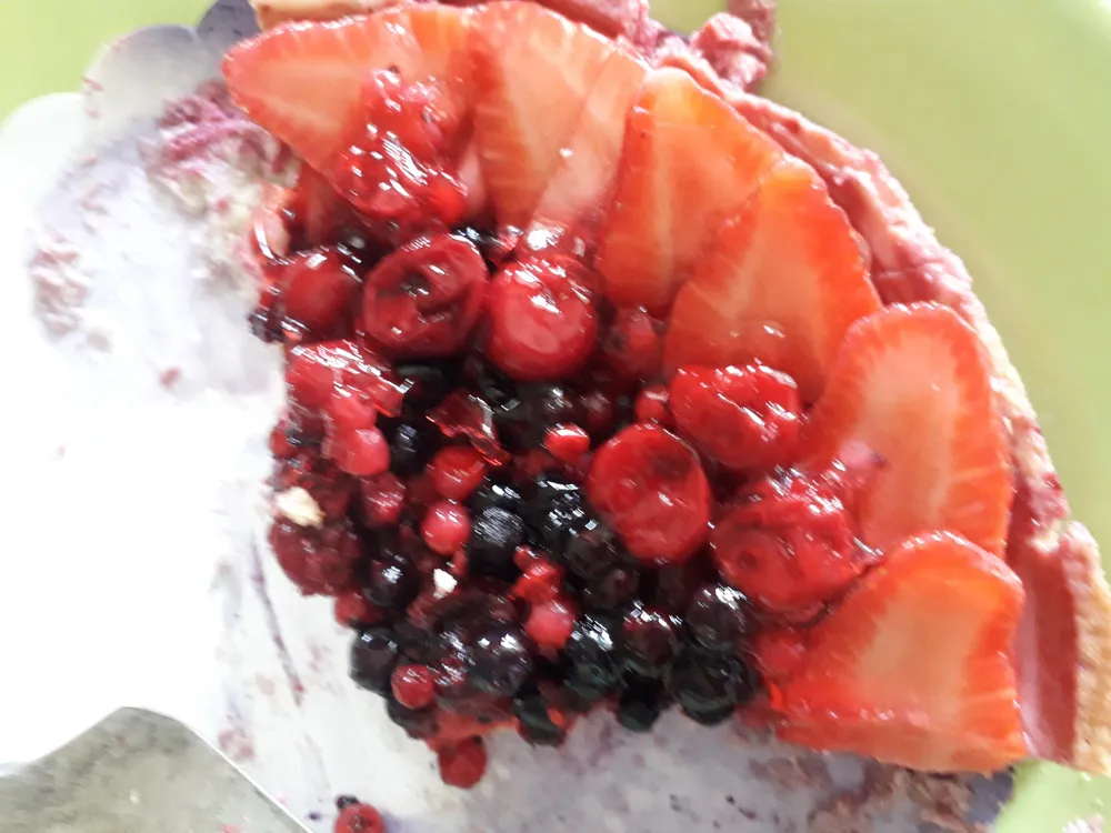 Tarte fruits rouge 6 parts
