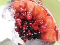 Tarte fruits rouge 6 parts