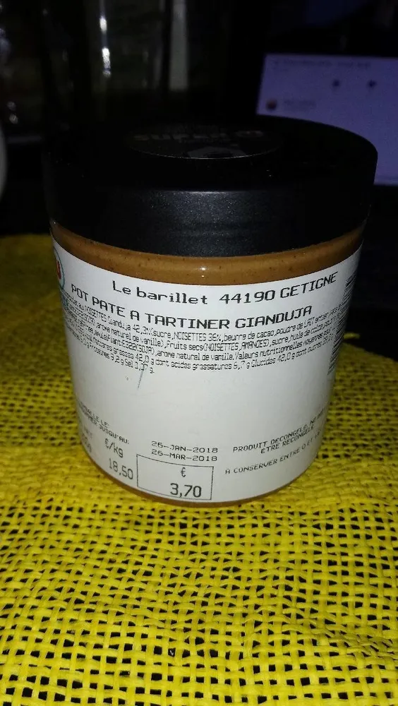 Pate a tartiner gianduja