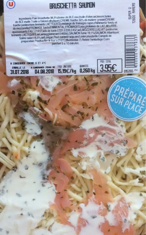 Brushetta saumon