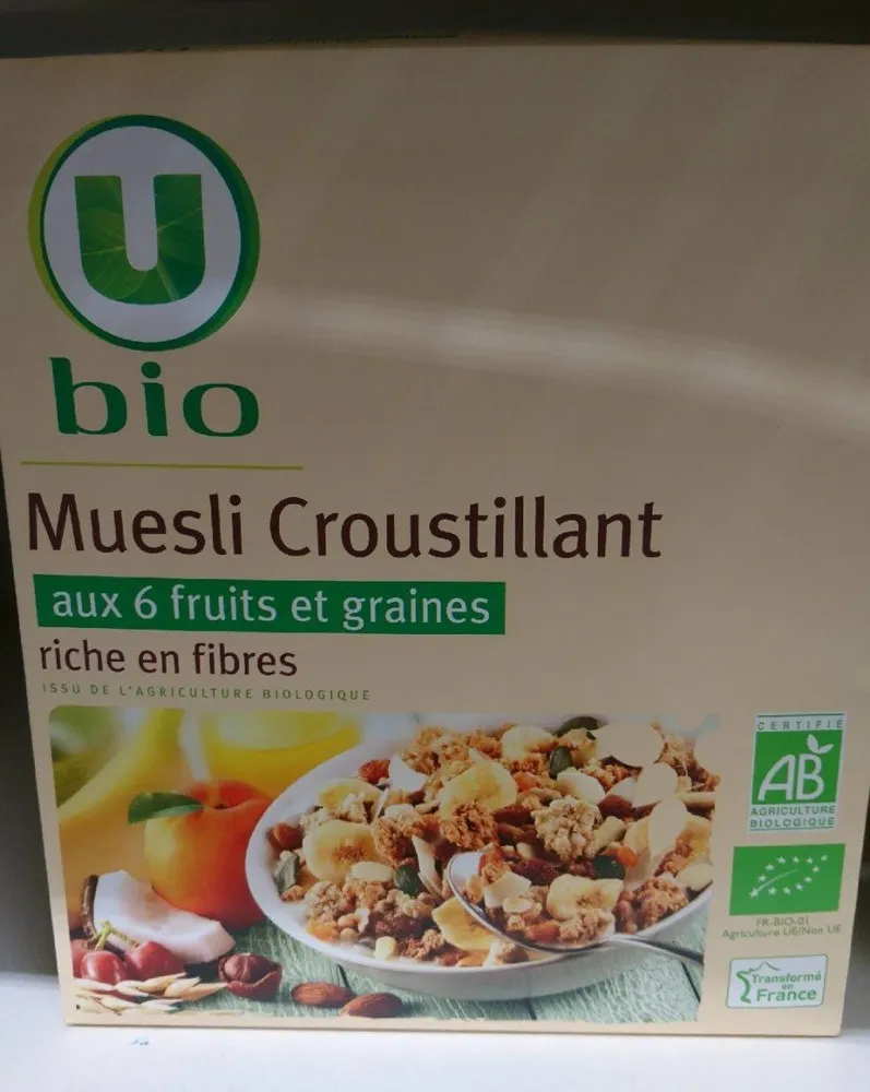 Muesli croustillant aux six fruits et graines