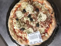 Pizza chèvre lardons