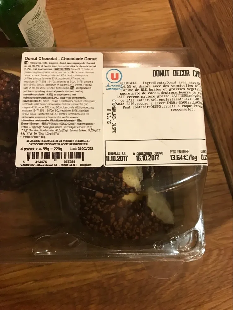 Donut decor chocolat