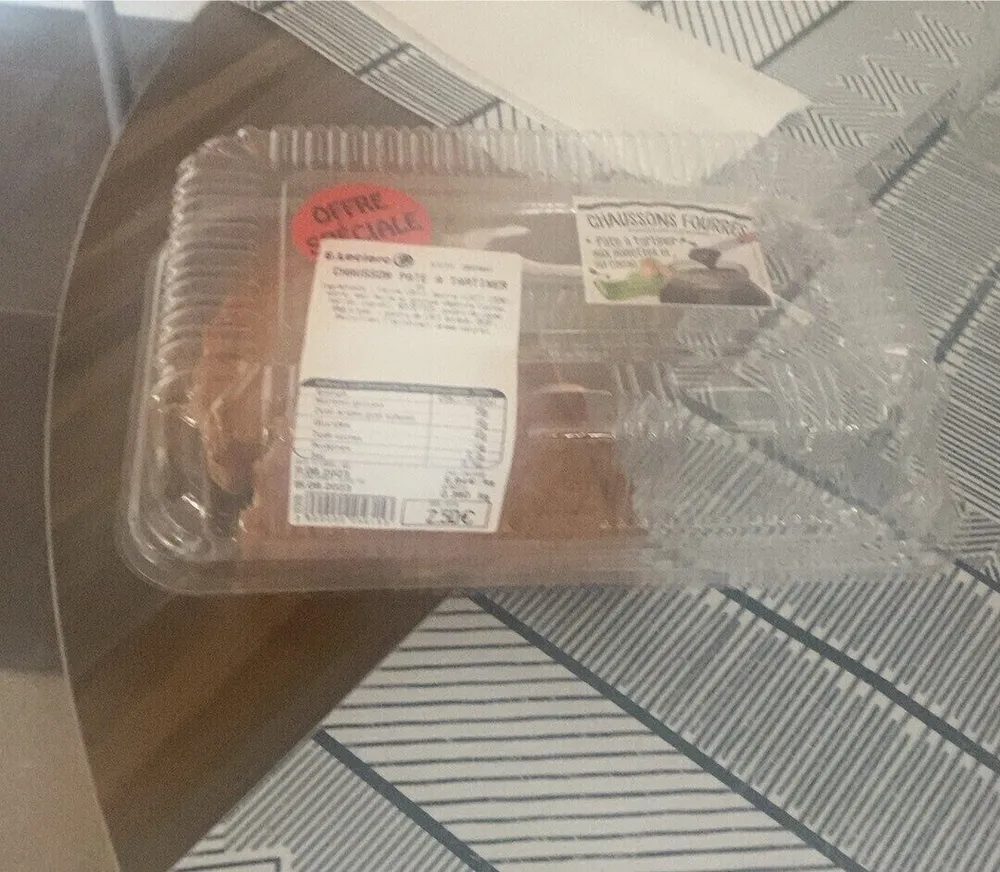 Chausson pate à tartiner
