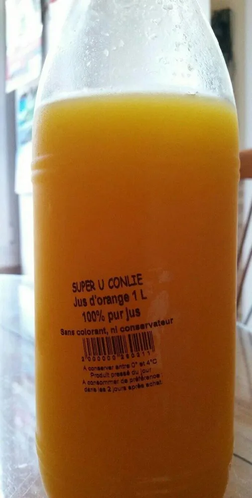 Jus d'oranges frais