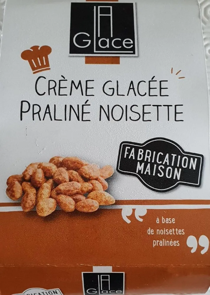 Crème glacée praliné noisette