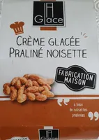 Crème glacée praliné noisette