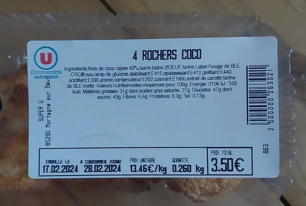Rochers coco