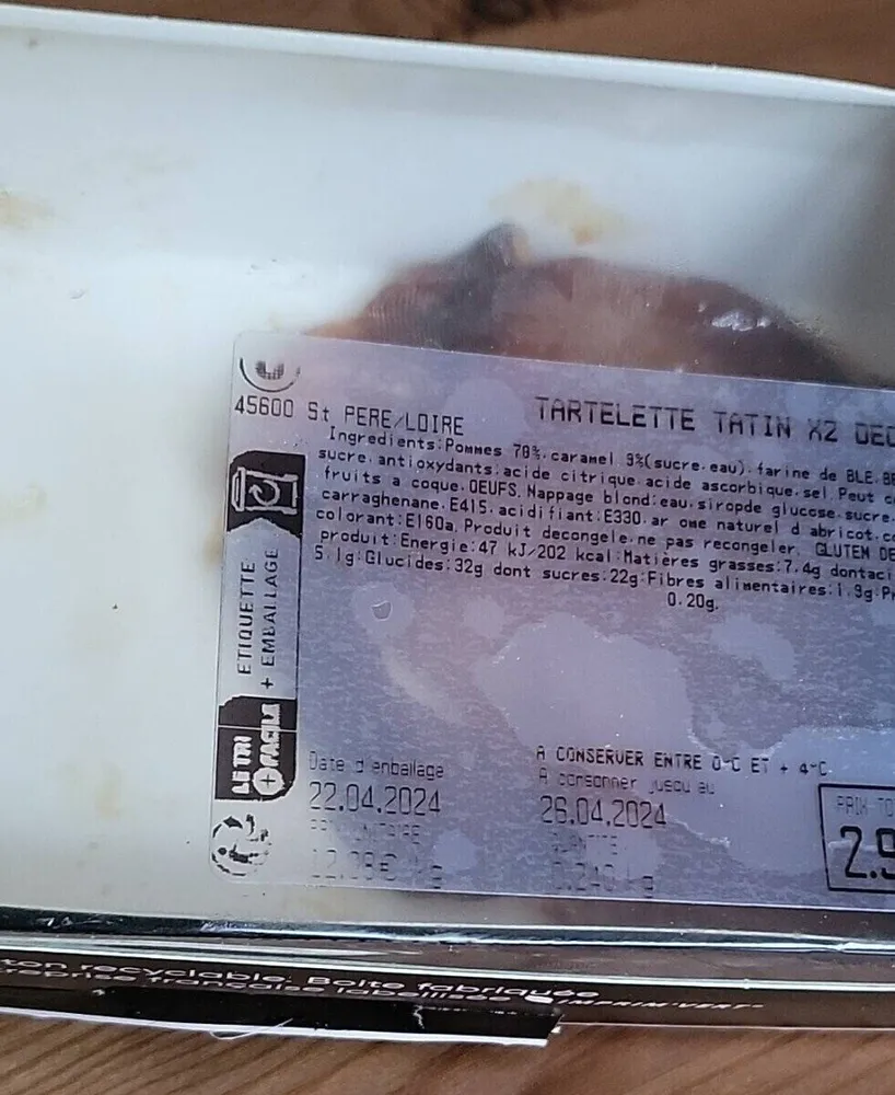 Tartelettes tatin x2
