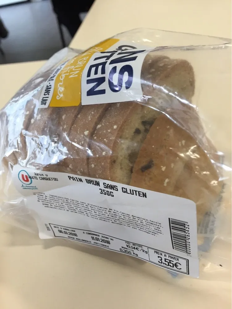 Pain brun sans gluten