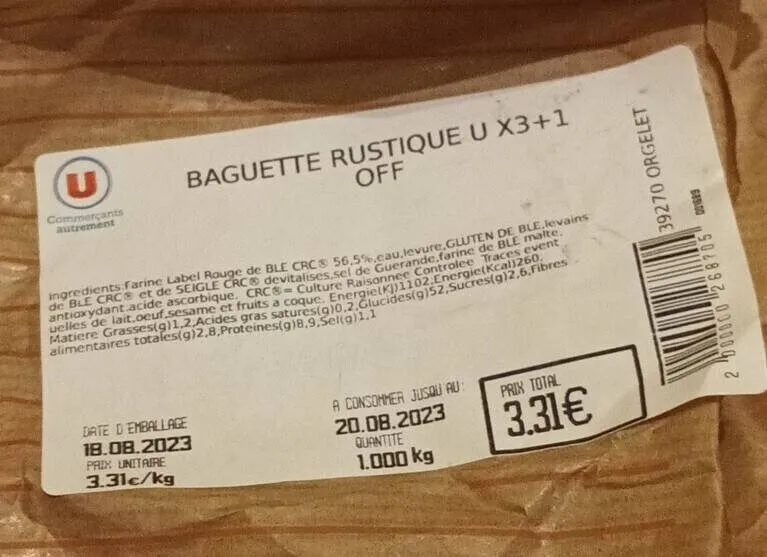 Baguette rustique