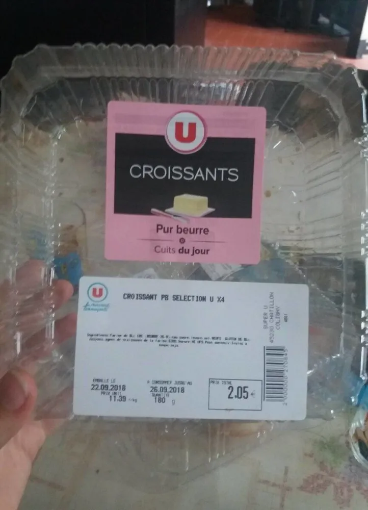 Croissant pb selection U