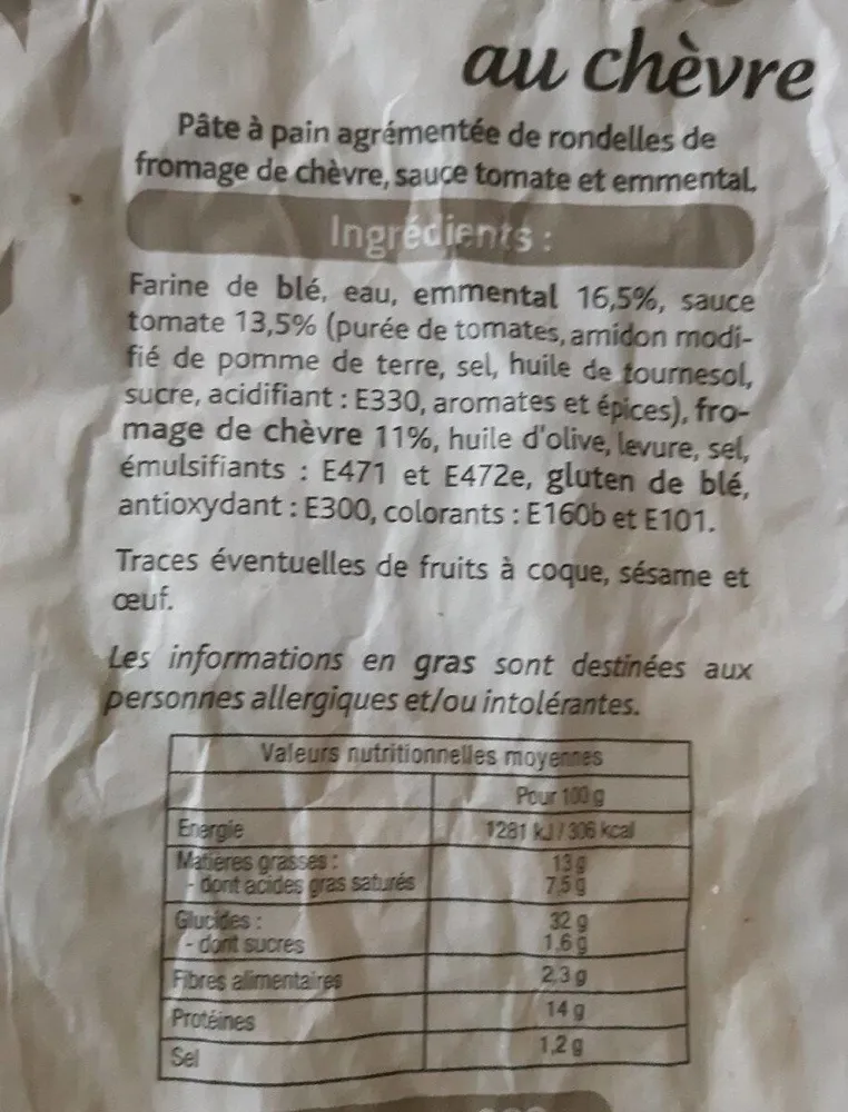 Gourmande au chèvre