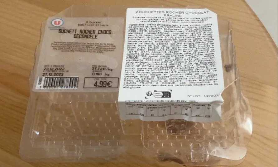 Buchette rocher chocolat
