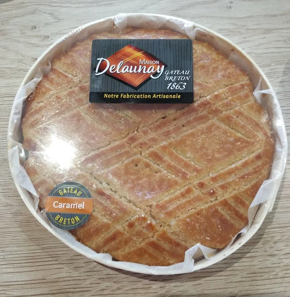 Gâteau breton 1863 coulis caramel