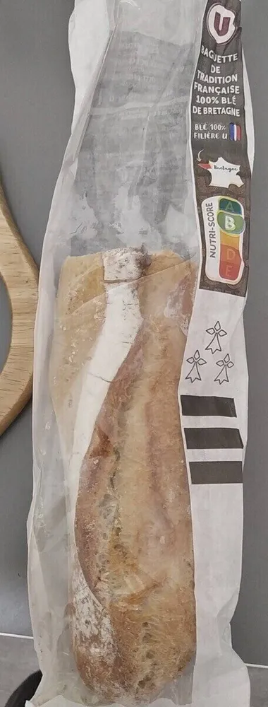 Baguette de tradition française 100% blé de Bretagne