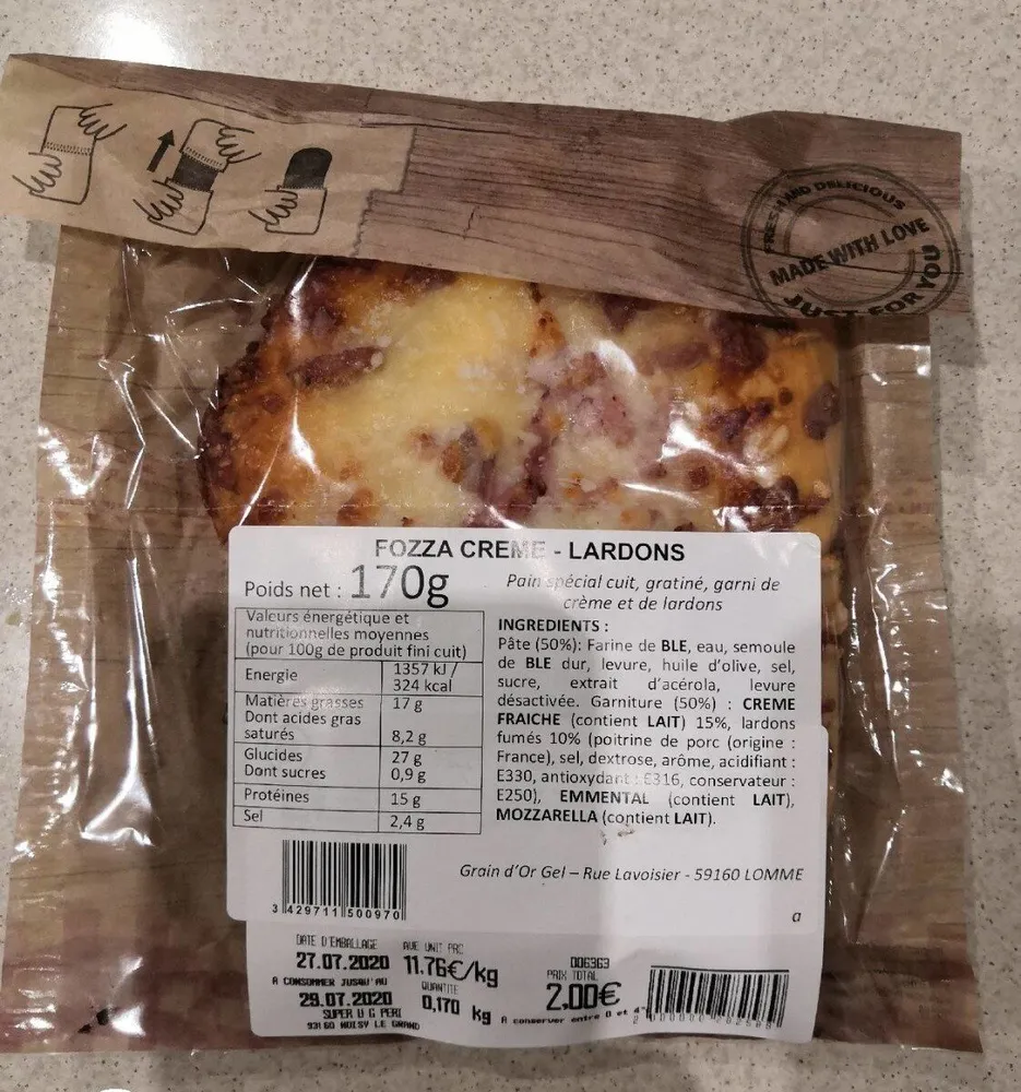 Fozza crème - lardons