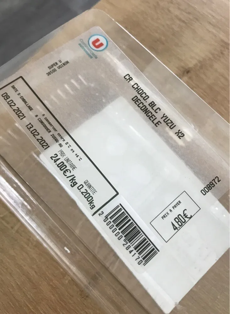 Coeur chocolat blanc yuzu