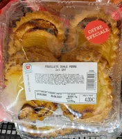 Feuilleté ovale pomme