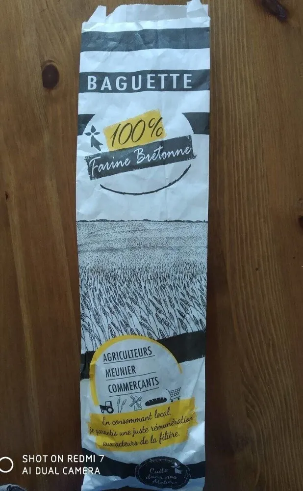 Baguette 100%farine bretonne