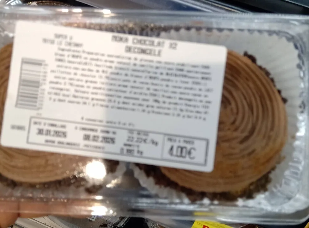 MOKA CHOCOLAT DÉCONGELÉ