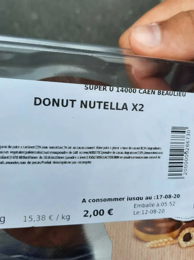 Donut nutella