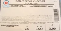 Donut decor CHOCO x4 decongele