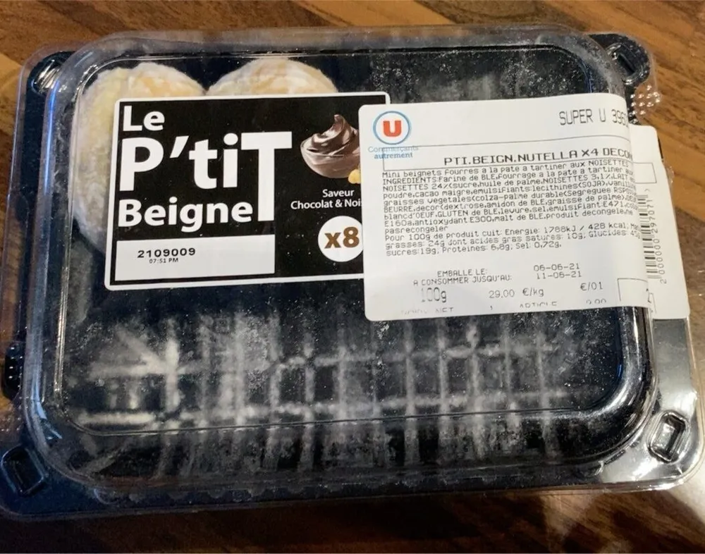 Beignet au chocolat