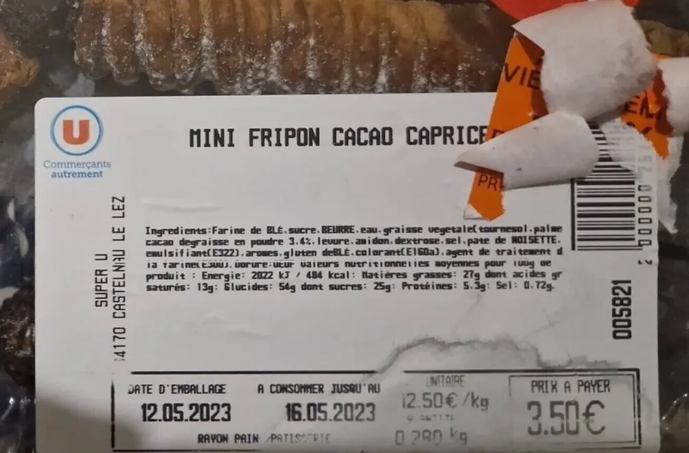 Mini fripon choco caprice