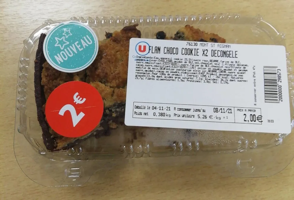 Flan choco cookie