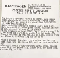 Cookies pépite chocolat noir et blanc