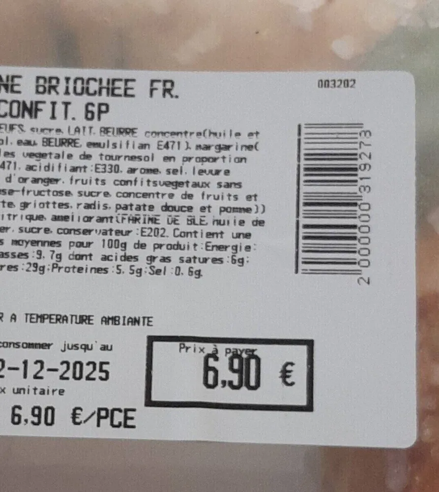 Couronne briochée FR confit GP