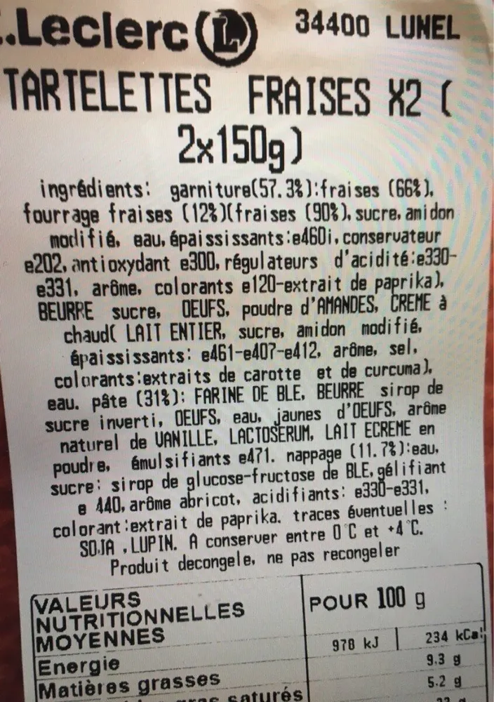 Tartelettes