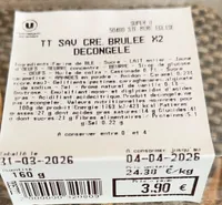 Tartelette saveur crème brûlée
