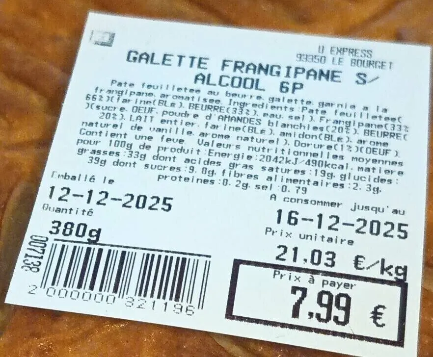 Galette frangipane