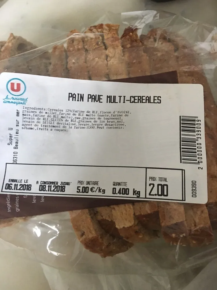 Pain pave multi cereales