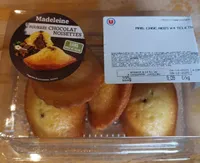 Madeleine fourrée chocolat noisette