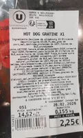 Hot dog gratiné