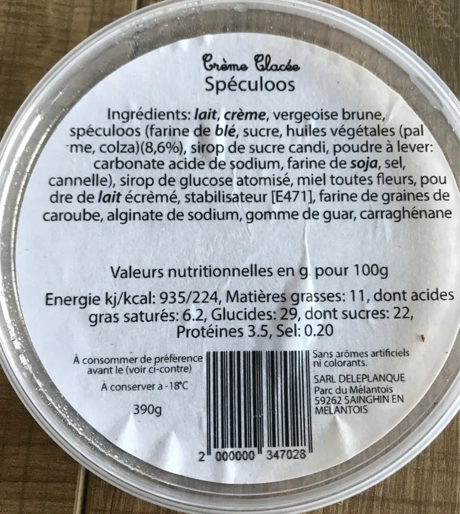 Creme glacee speculoos