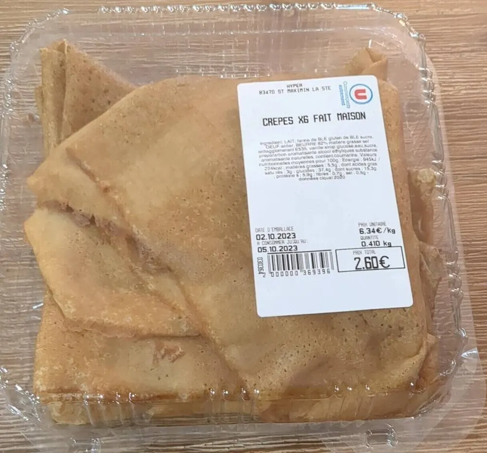 Crêpes fait maison